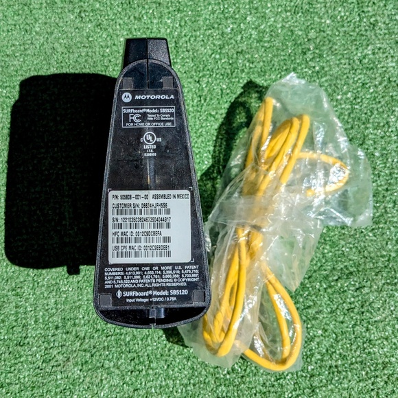 NO Power Cable Motorola SB5120 Surfboard Internet Cable Modem Tested Works EUC - Picture 4 of 4